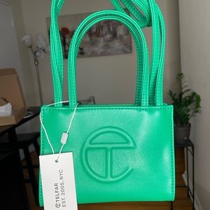 Small Telfar Handbag in Greenscreen